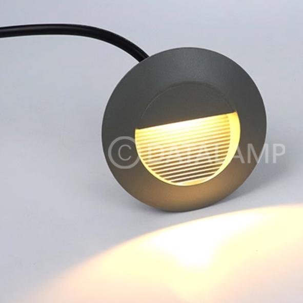 ✨新品✨【LED.SMD】(E48) LED-3W 崁入式戶外階梯燈 黃光 磨砂壓鑄鋁+灌膠全防水 附預埋盒 全電壓