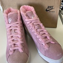 南 ◇現 Nike Blazer boot (GS) 毛茸茸 粉紅 407898-600 大童鞋 高筒 女鞋