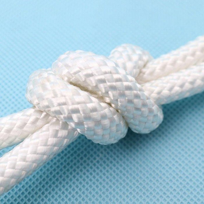 【熱賣精選】尼龍繩子滌綸繩耐磨編織繩戶外捆綁捆扎繩晾衣繩細繩白色2-16毫米