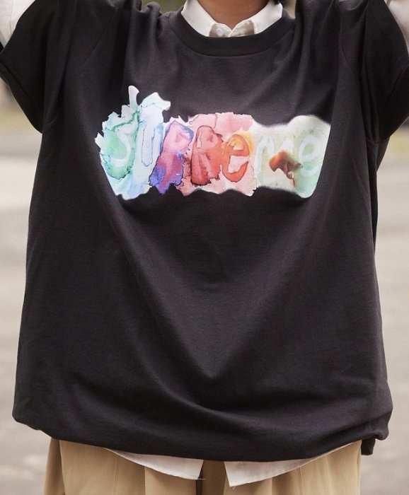 23SS Supreme Watercolor Tee 水彩LOGO 短袖T恤短T 男女| Yahoo奇摩拍賣