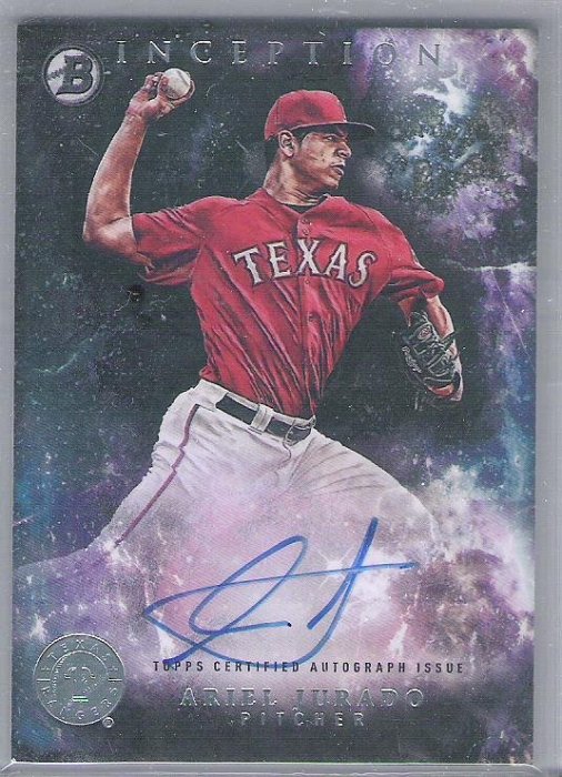 2016 BOWMAN INCEPTION   Ariel Jurado  RC  AUTO 親筆簽名新人卡 卡面簽