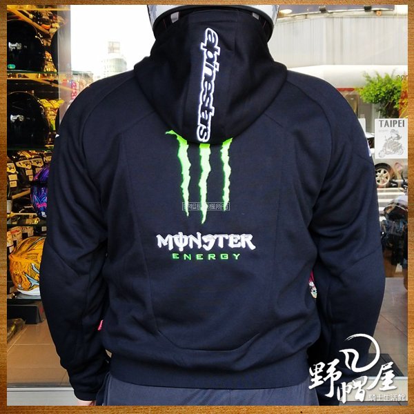 三重《野帽屋》ALPINESTARS MONSTER IRON SPORT HOODIE 鬼爪 A星 防摔衣 秋冬 外套