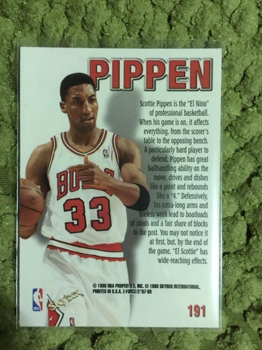 【美】Scottie Pippen 皮朋 1998 z force #191 NBA 球員卡 公牛 天下第二人 12代