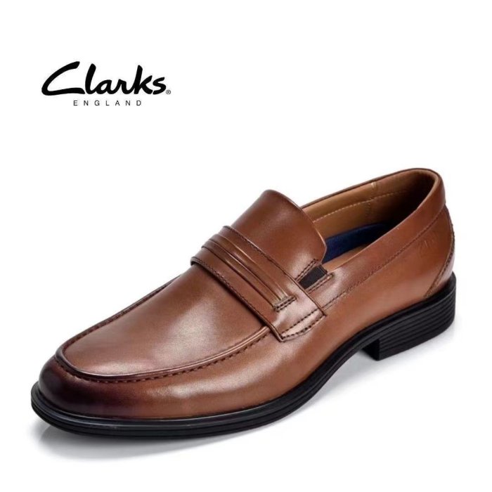 ❤小鹿臻選❤clarks正品Clarks男鞋2021夏季新款皮鞋男英倫休閑樂福鞋Whiddon Loafer