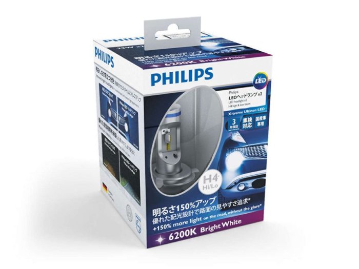 【炬霸科技】12V 24V PHILIPS 飛利浦 H4 LED 大燈 燈泡 6200K 23W S MAX 彪虎 G5