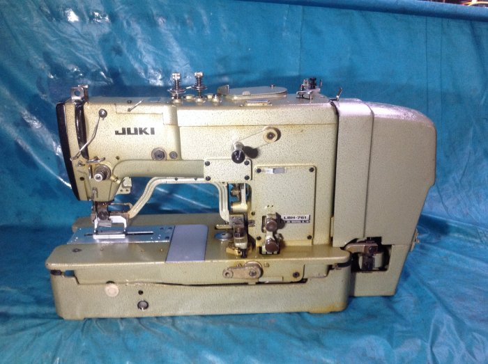 工業縫紉機 日本制 JUKI 761 銷眼機 打樣用 適合成衣各種衣服扣洞 全自動開扣眼。