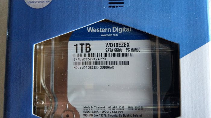 WD BLUE藍標WD10EZEX-3Y/P 1TB STAT 6Gb/S