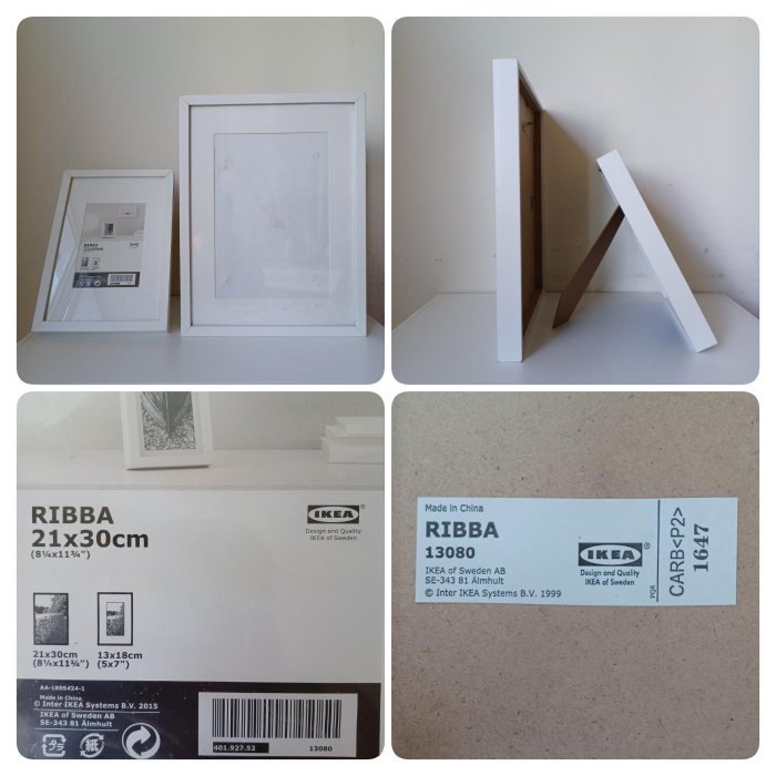 【Marsco】Ikea Ribba白色相框畫框-大（25051766）