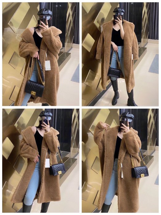 【BLACK A】義大利精品Max Mara camelwool Teddy Bear Coat 泰迪熊駝絨長版大衣 泰迪熊駝色 共12色 夏季特價 秋冬漲價