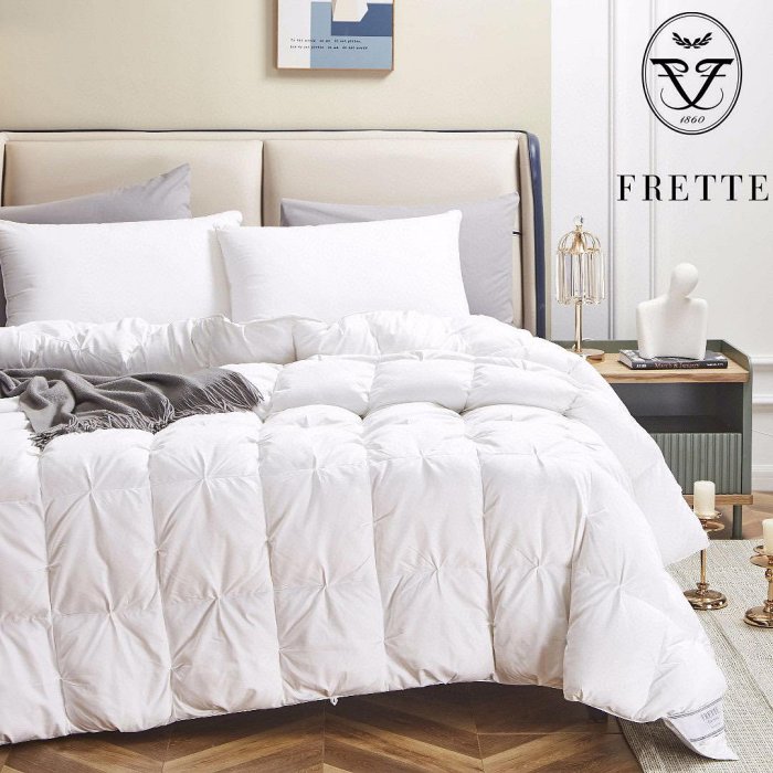 意大利品牌芙蕾特【FRETTE】鵝絨被子被芯100%白鵝絨保暖被秋冬被羽絨被