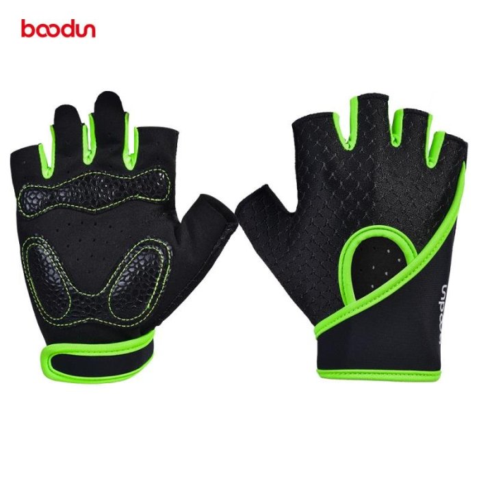 健身手套Boodun/博頓新款半指防護健身手套 瑜伽器械啞鈴單杠運動手套