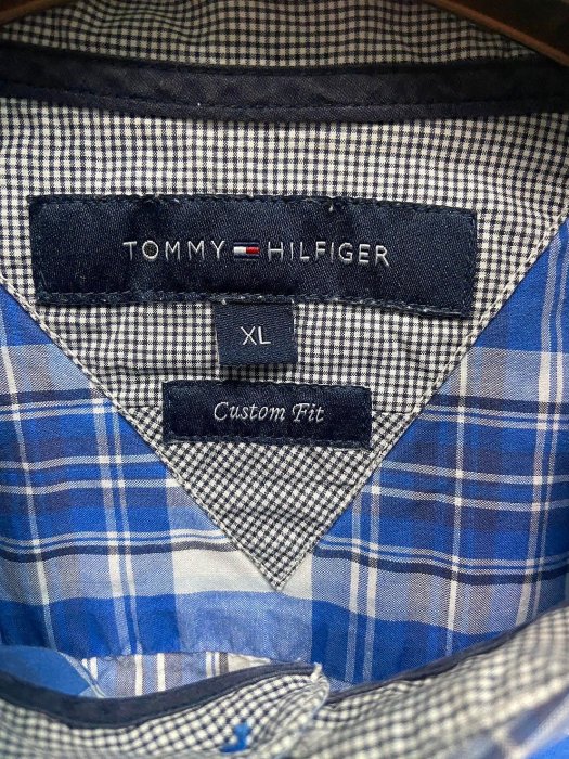 Tommy 男XL 格紋襯衫（肩寬48 胸寬61 衣長78）