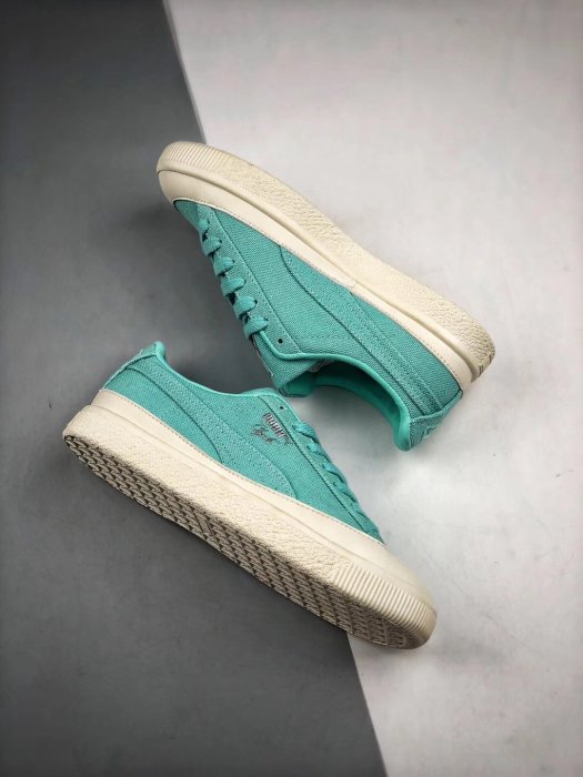 Puma Clyde x Diamond Supply 薄荷綠 磚石 清新 時尚 低幫 滑板鞋 女鞋 365651-01