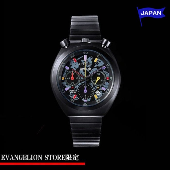 [日本直送] EVANGELION STORE 手表 CITIZEN TSUNO CHRONO RADIO EVA