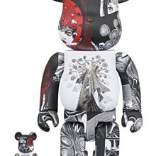 BEETLE BE@RBRICK 伊藤潤二富江漩渦JUNJI ITO 黑+白一對庫柏力克熊100