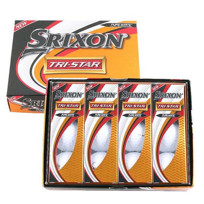 易匯空間 正品srixon高爾夫球Tri-star三層球遠距離高爾夫球可印logoGE786