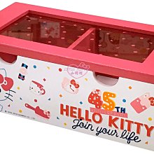 ♥小花花日本精品♥Hello Kitty 45週年繽紛透明飾品收納盒 12055005