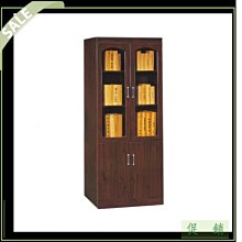 [ 家事達 ] OA-198-4　書櫃(半層玻璃門) 出清價 限送中部