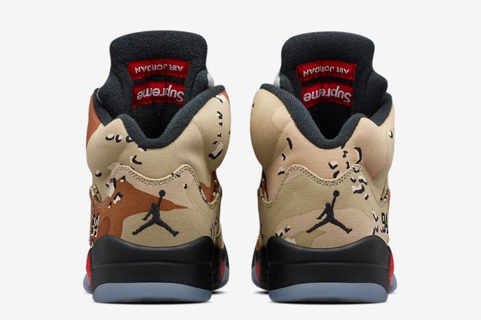 現貨- Supreme x Air Jordan 5 迷彩沙漠824371-201 | Yahoo奇摩拍賣