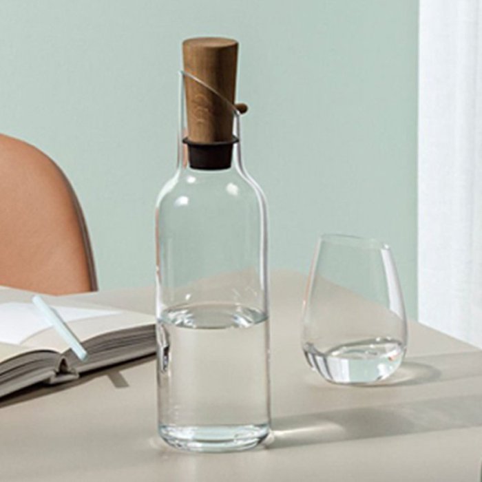丹麥eva solo北歐家用玻璃冷水壺可放冰箱水瓶創意簡約果汁檸檬瓶