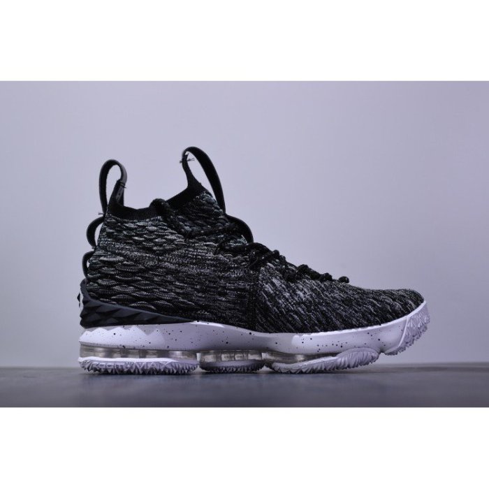 Nike LeBron 15 男 籃球鞋 雪花 灰 氣墊 897649 002 灰燼 zoom 編織