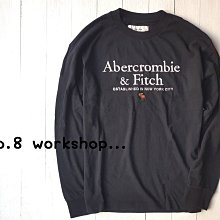 【A&F男生館】☆【Abercrombie&Fitch LOGO麋鹿刺繡長袖T恤】☆【AF011C1】(S)