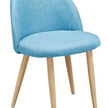 23W【新北蘆洲~嘉利傢俱】奧芬藍色布餐椅-編號 (W706-15)