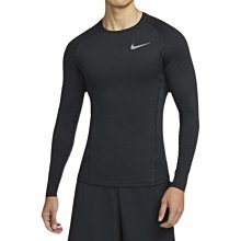 悟空有貨運動鞋服Nike 男子跑步綜合健身透氣吸汗運動服圓領長袖緊身衣 CZ4281-010