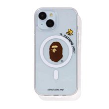 【日貨代購CITY】 BAPE APE HEAD IPHONE 15 PRO MAX CASE MagSafe 透明 手機殼