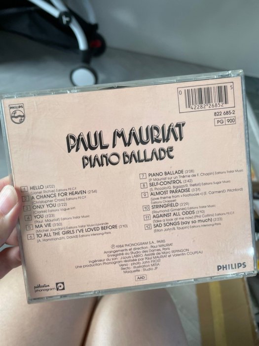 9.9新光碟無刮痕 paul mauriat piano ballade JJ  二手CD個人收藏