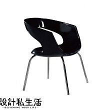 【設計私生活】班圖黑色造型餐椅(部份地區免運費)112A