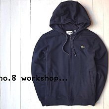 ☆【LA男生館】☆【LACOSTE鱷魚LOGO貼布繡連帽外套】☆【LA004J6】(S)