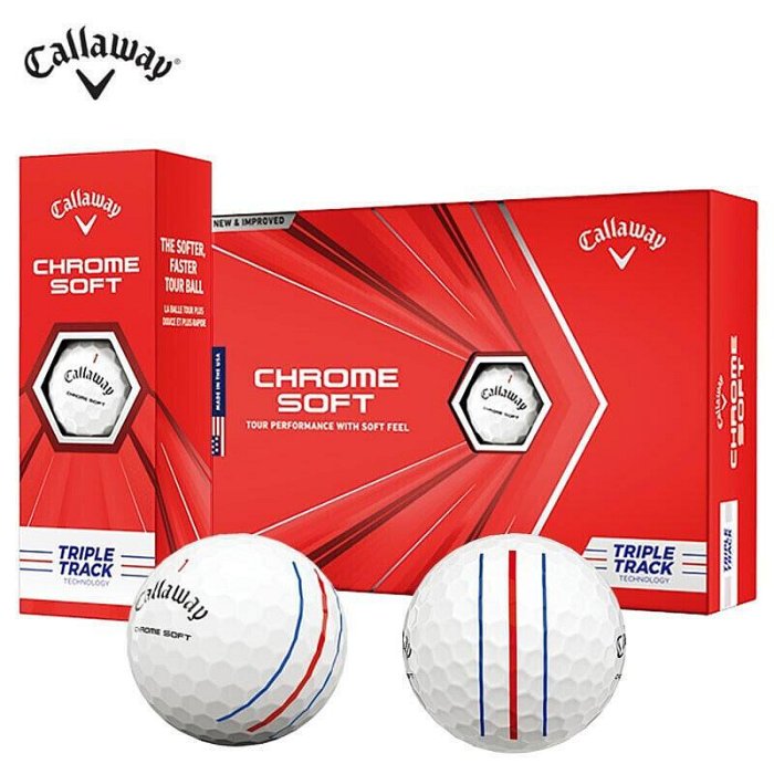 極致優品 卡拉威高爾夫球石墨烯四層球Chrome Soft X比賽球新款 GF715