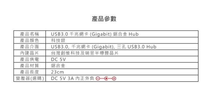 【小比科技】USB3.0 集線器 + Gigabit 網路卡（贈TYPE-C轉接頭）