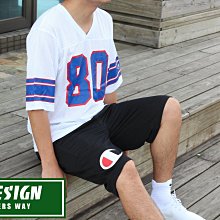 南◇日線 現貨 Champion logo Short 刺繡 小logo 美式橄欖球短Tee 白藍紅 短T 球衣 網眼