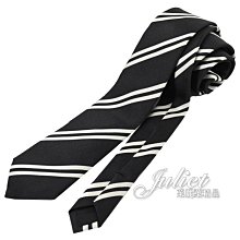 【茱麗葉精品】全新精品 YSL 專櫃商品 666394 撞色斜紋設計混紡絲質領帶.黑/白 現貨