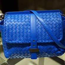 Bottega Veneta 309064 Nappa Bag 肩背小羊皮肩背包 閃電藍