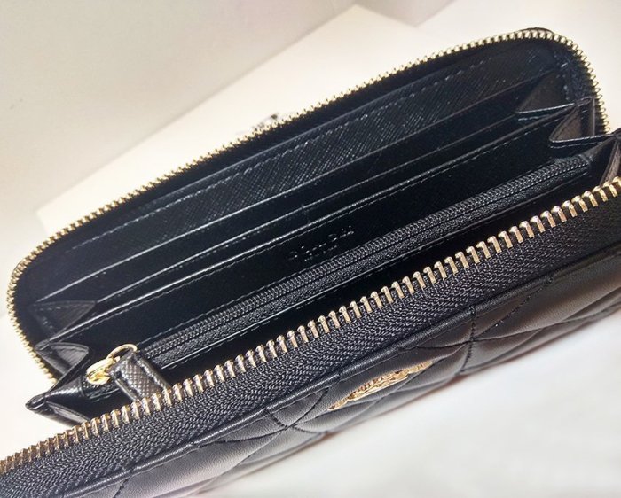 【King女王代購】美國Outlet專櫃正品 COACH F53637 菱格紋牛皮  皮夾 拉鍊長夾*附購証*