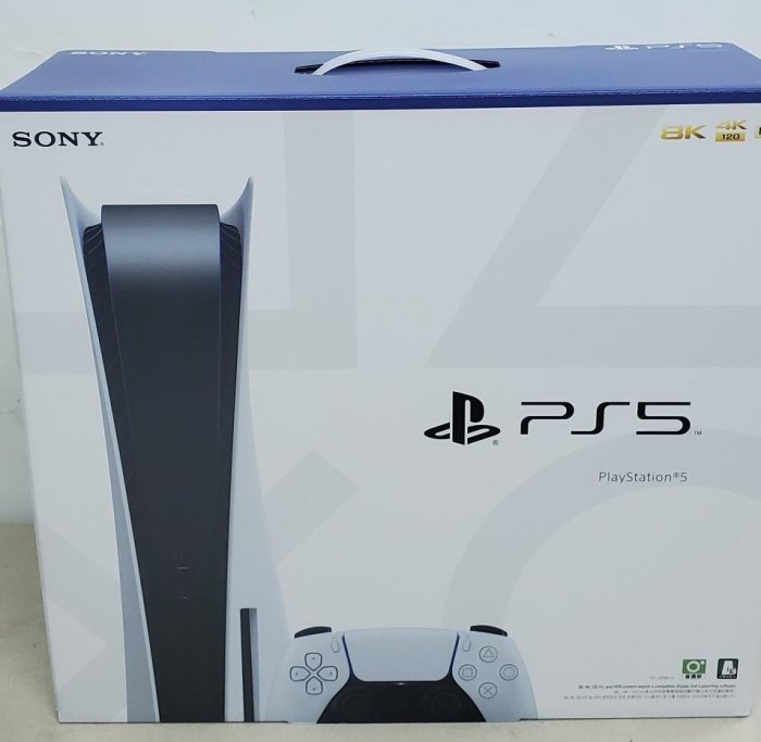 現貨 Sony PS5 Playstation 5 光碟版 825G Hdmi2.1 120Hz 單機 空機 主機 X90J Q70T C9 白色 單一尺寸