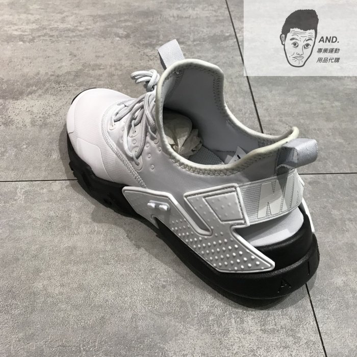 【AND.】NIKE AIR HUARACHE DRIFT  武士鞋 休閒 襪套 白 男鞋 AH7334-012 前