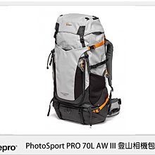 ☆閃新☆Lowepro 羅普 PhotoSport PRO 70L AW III 登山 相機包 M-L (公司貨)