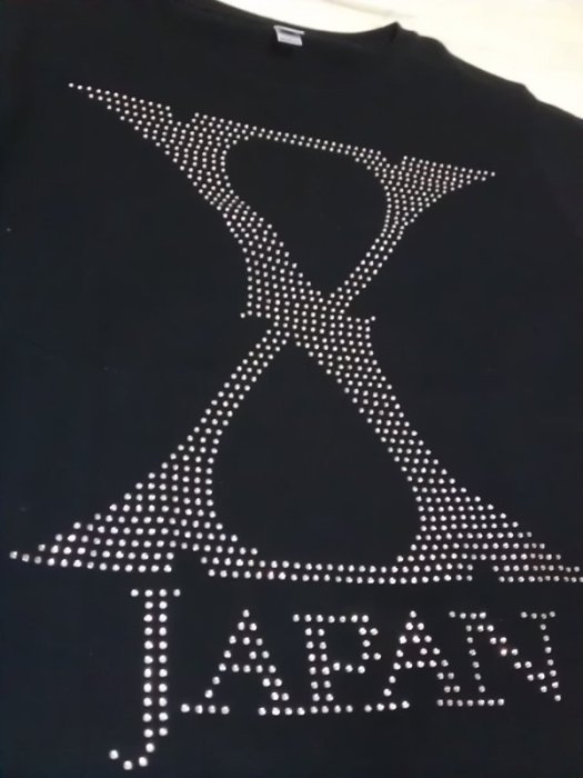 X Japan 2015 Japan Tour週邊 水鑽Logo T Shirt Yoshiki SUGIZO