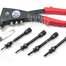 BuyTools-Nut riveter《專業級》手動拉帽槍+手動拉釘槍兩用,適用M3~M6拉帽,台灣製造「特價含稅」