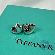 【02/26一元起標】BRAND楓月 TIFFANY＆CO. 蒂芬妮 銀Elsa Peretti Bean相思豆耳針 耳環 飾品