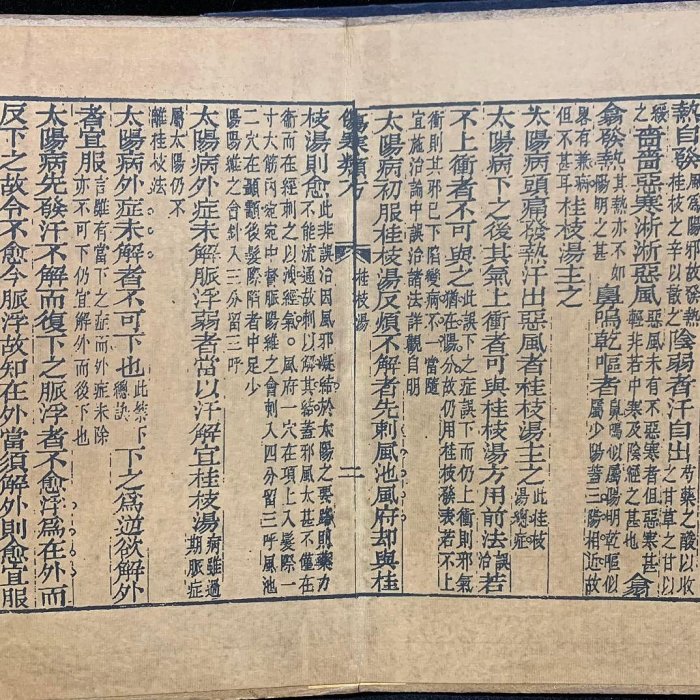 加厚仿古套書《傷寒論》四本 材質：宣紙：90尺寸：長28cm寬19cm厚16cm，單本厚3.5c107 古玩雜項【古鎮街坊】