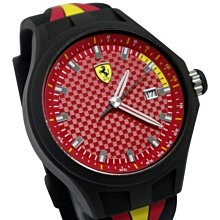 Scuderia Ferrari 法拉利 F1賽車錶盤設計男用腕錶-44mm/FA0830009