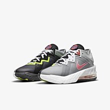 南◇2022 4月 NIKE LEBRON XVIII LO 籃球鞋 女款 大童 黑灰 氣墊 DJ3760-005