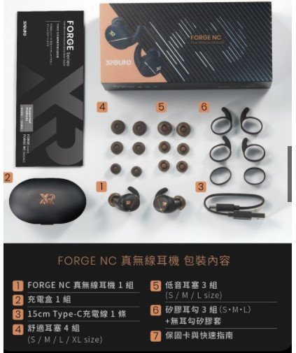 組合特價-送收納袋-XROUND 台灣公司貨 FORGE NC 智慧降噪耳機 無線藍芽耳機 全機型都適用