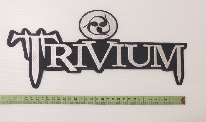 【Mr.17】Trivium 混種魔獸樂團 貼布 大型燙貼布 臂章 補丁徽章熨燙貼布大貼布燙布貼樂團貼布背標