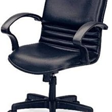 [ 家事達]台灣 【OA-Y179-9】 高背沙暴辦公椅(黑皮/PU泡棉) 特價 洽談椅 電腦椅
